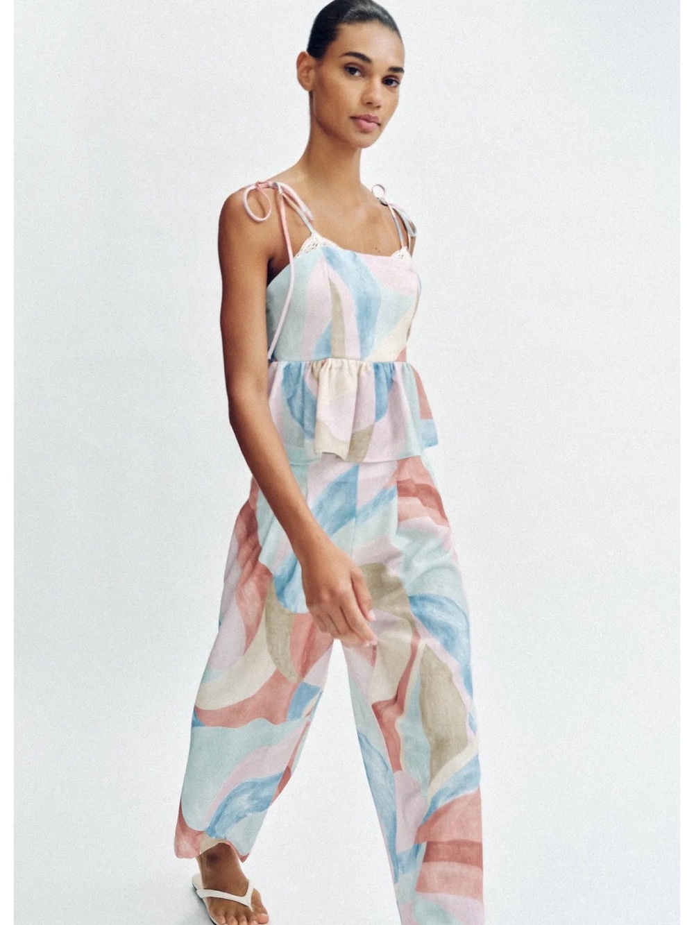 NWT Zara Women’s Printed Strap Top Cami Multicolored 3666/120
